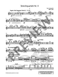 4. Streichquartett op. 22 von Paul Hindemith 