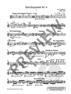4. Streichquartett op. 22 von Paul Hindemith 