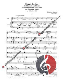 Sonate Es-Dur op. 120 Nr. 2 von Johannes Brahms 