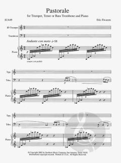 Pastorale for trumpet, tenor or bass trombone & piano von Eric Ewazen 