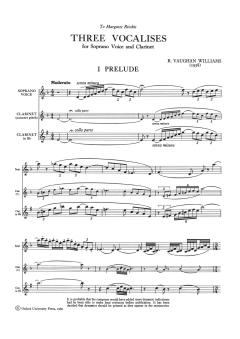 Three Vocalises von Ralph Vaughan Williams (Download) 