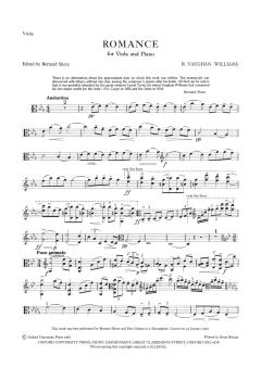 Romance for Viola and Piano von Ralph Vaughan Williams (Download) 