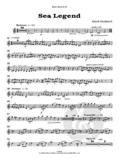 Sea Legend for Brass Band von Mark Goddard (Download) 
