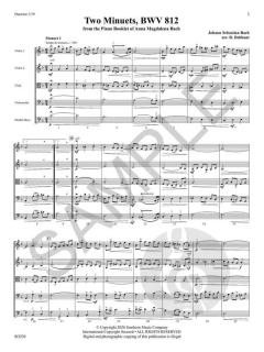 2 Minuets BWV 812 von Johann Sebastian Bach 