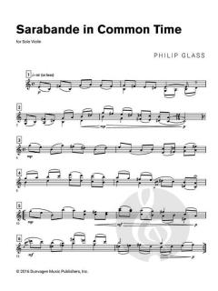 Sarabande in Common Time von Philip Glass 