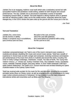 Jubilate Deo (SSAA) von Joseph Twist 