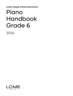 LCME Piano Handbook 2026: Grade 6 (Download) 