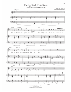 Delighted, I'm Sure von Stephen Sondheim (Download) 