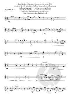 Félicitations - Mon accordéon (Herzlichen Glückwunsch -mein Akkordeon)