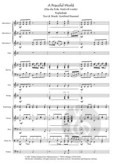 A Peaceful World (Das die Erde, Friedvoll werde) von Gottfried Hummel 