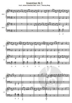 2-stimmige Inventionen von Bach von Johann Sebastian Bach (Download) 