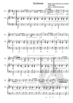 Moments of Silence (Sicilienne) von Maria Theresia von Paradis (Download) 