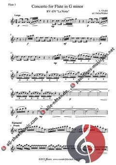Concerto for Flute G minor von Antonio Vivaldi (Download) 