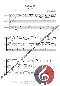 Sinfonia 11-15 BWV 797-801 von Johann Sebastian Bach 
