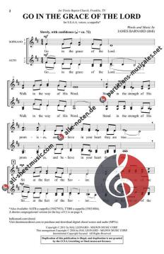 Go in the Grace of the Lord von James Barnard (Download) 