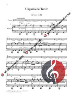 21 Ungarische Tänze WoO 1 von Johannes Brahms 