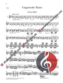 21 Ungarische Tänze WoO 1 von Johannes Brahms 
