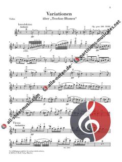 Variationen über "Trockne Blumen" e-moll op. post. 160 D 802 von Franz Schubert 