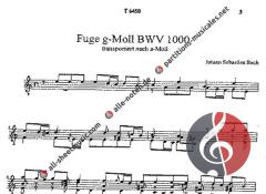 Fuge g-Moll BWV1000 von Johann Sebastian Bach 
