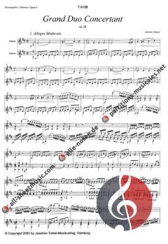 Grand Duo Concertant op. 28 von Antoine de Lhoyer 