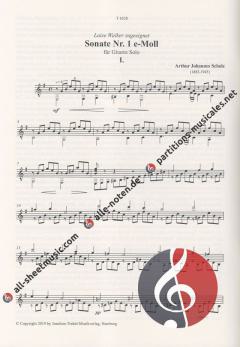 Sonate Nr. 1 e-Moll von Arthur Johannes Scholz 