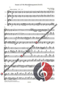 Sonate in D op. 79 von Klaus Miehling 