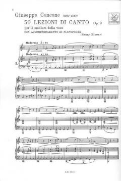 50 Lessons Op.9 von Guiseppe Concone 