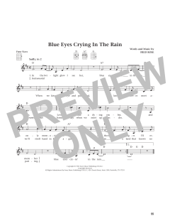 Blue Eyes Crying In The Rain von Elvis Presley (Download) 