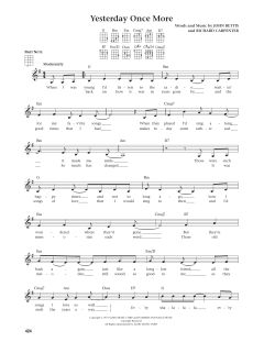 Yesterday Once More von The Carpenters (Download) 
