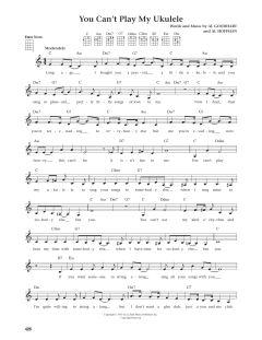 You Can't Play My Ukulele von Al Hoffman (Download) 