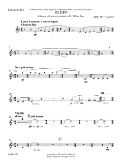 Sleep von Eric Whitacre (Download) 