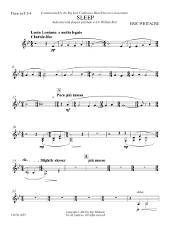Sleep von Eric Whitacre (Download) 