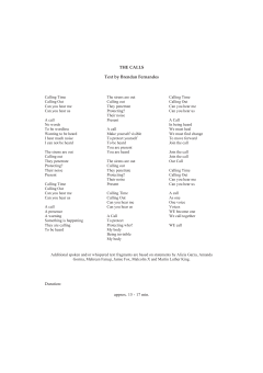 The Calls (for 16 Solo Voices) von Niels Rosing-Schow (Download) 