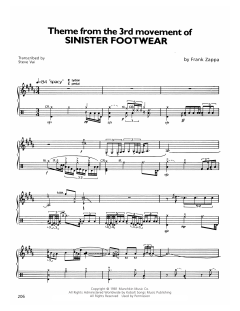 Theme From The 3rd Movement Of Sinister Footwear von Frank Zappa (Download) 