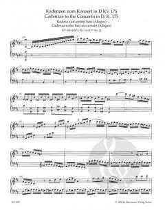 Kadenzen und Eingänge zu den Klavierkonzerten von Wolfgang Amadeus Mozart (Download) 