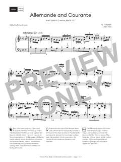 Allemande and Courante von Georg Friedrich Händel (Download) 