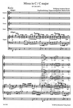 Missa in C (Spatzenmesse) von Wolfgang Amadeus Mozart (Download) 