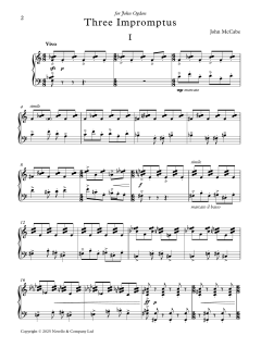 Three Impromptus von John McCabe (Download) 