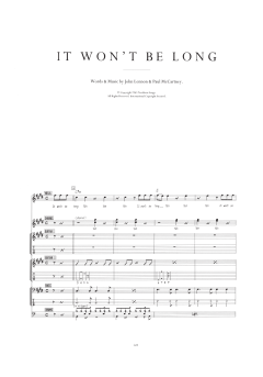It Won't Be Long von The Beatles (Download) 