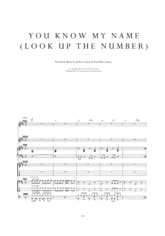You Know My Name (Look Up The Number) von The Beatles (Download) 