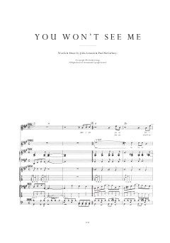 You Won't See Me von The Beatles (Download) 