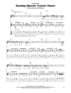 Sunday Mornin' Comin' Down von Johnny Cash (Download) 