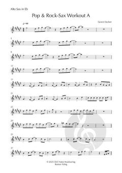 Pop- & Rock-Sax - Workout Nr. 4 von Gernot Dechert 