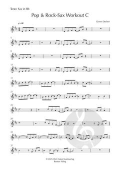 Pop- & Rock-Sax - Workout Nr. 4 von Gernot Dechert 