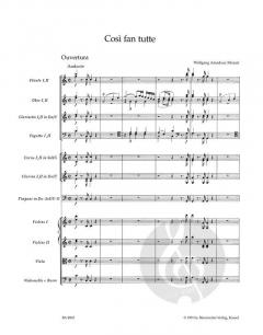 Ouvertüre zu 'Così fan tutte' KV 588 von Wolfgang Amadeus Mozart (Download) 