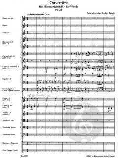 Ouvertüre in C für Harmoniemusik op.24 (Felix Mendelssohn Bartholdy) 