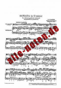 Sonate g-Moll von Georg Friedrich Händel 