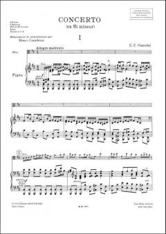 Concerto h-Moll von Georg Friedrich Händel 