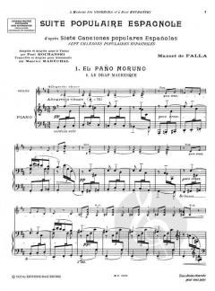 Suite Populaire Espagnole von Manuel de Falla 