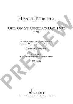 Ode for St. Cecilia's Day 1692 von Henry Purcell 